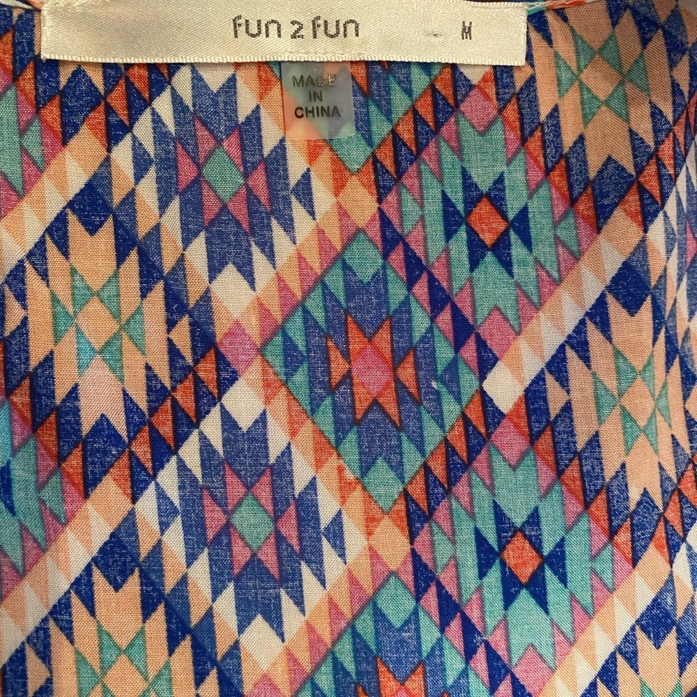 Fun 2 Fun Med Aztec Print Tank - Picture 3 of 4